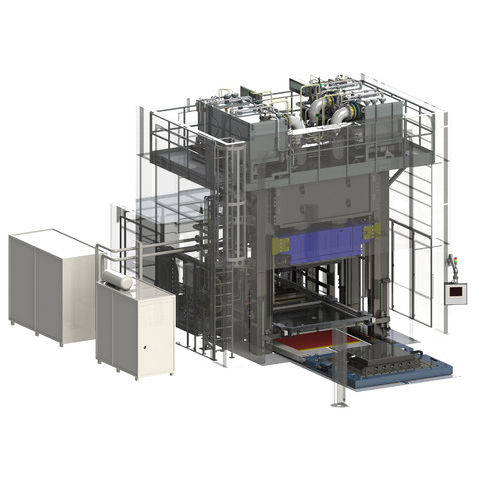 伺服液压压机 - 1600t - Langzauner - 成型用 / 用于合成材料 / 下行冲程