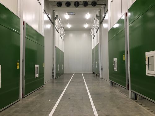 竖直滑动门 - KHG-1810 - Salco Industrial Doors - 铝框架 / 阳极氧化铝 / 橡胶