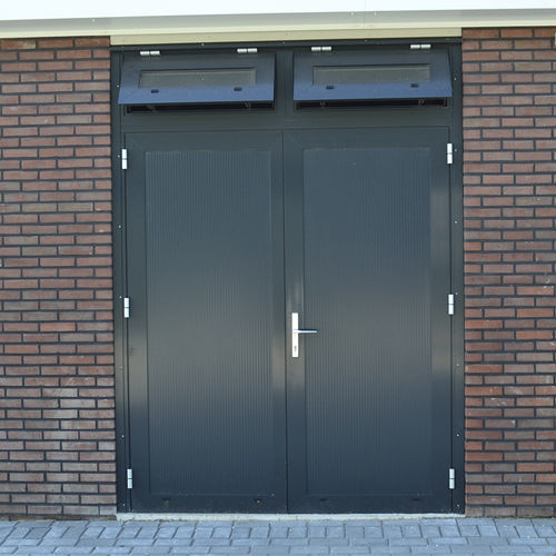 旋转式门 - DD(S)-1751 - Salco Industrial Doors - 钢 / 铝框架 / 釉面