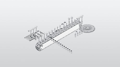 自动灌装生产线 - FLT - HOEFLIGER - 筒式 / 液体 / 用于粉末