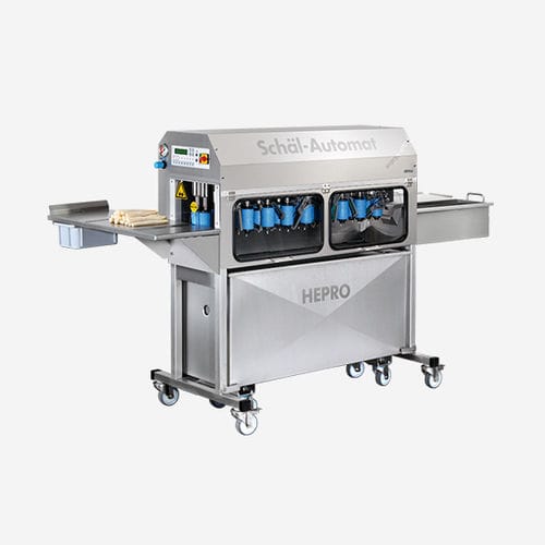 芦笋去皮机 - HSM-180 - Hepro GmbH Maschinen und Spezialgeräte Nahrungsmitteltechnik - 刀式 / 滚筒 / 全自动