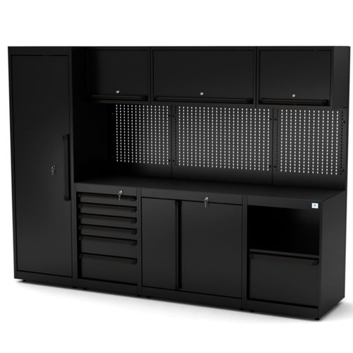 金属工作台 - WB-C271P - RO & Co. S.p.A. Keen Space - 用于车间 / 6 屉式 / 带工具板