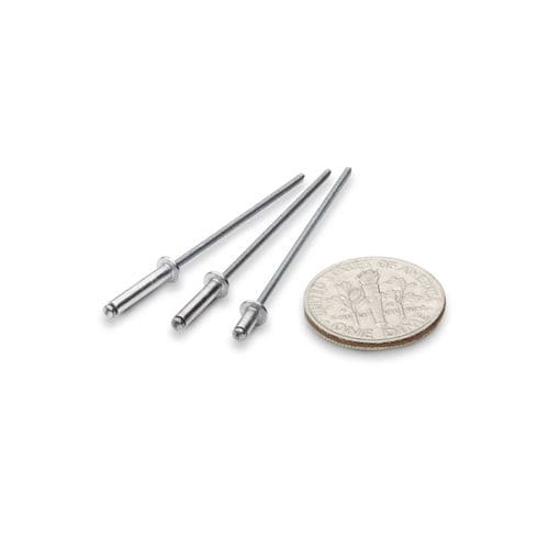 单向铆钉 - POP® Micro - STANLEY Engineered Fastening - 圆柱头 / 金属 / 开放式