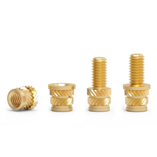 螺纹嵌件 - QT series - Shenzhen In-saiL Precision Parts Co.,Ltd - 滚花 / 黄铜 / 不锈钢
