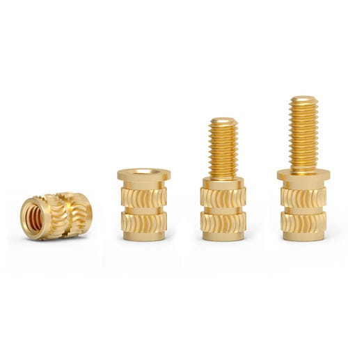 滚花嵌件 - HL series - Shenzhen In-saiL Precision Parts Co.,Ltd - 螺纹 / 用于加强 / 黄铜