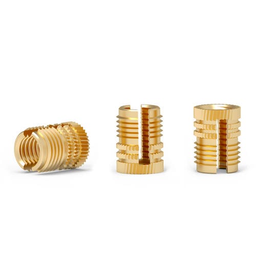 螺纹嵌件 - EZL series - Shenzhen In-saiL Precision Parts Co.,Ltd - 压式 / 滚花 / 黄铜