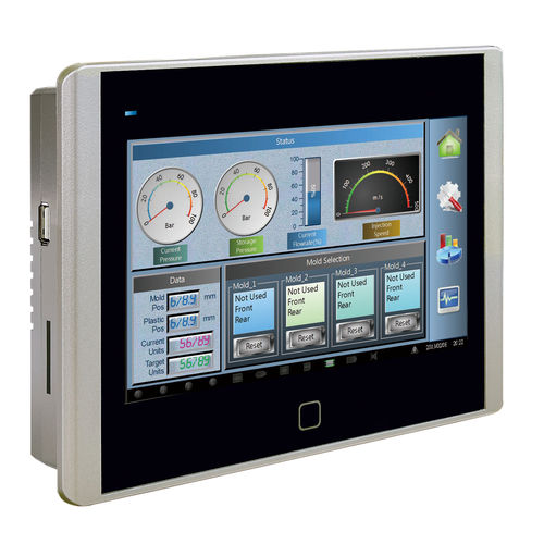 电阻式触摸屏HMI - P07 series - Novakon Co., Ltd. - 面板式 / 800 x 480 / ARM Cortex-A8