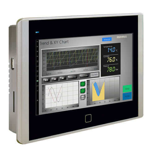 电阻式触摸屏HMI - N07 series - Novakon Co., Ltd. - 面板式 / 800 x 480 / ARM9
