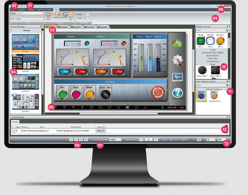 HMI终端软件 - iFace Designer® - Novakon Co., Ltd. - 管理 / 可视化 / 开发