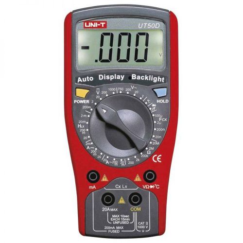 数字万用表 - UT 50D - Erko - 手持式 / 1000 V / 20 A