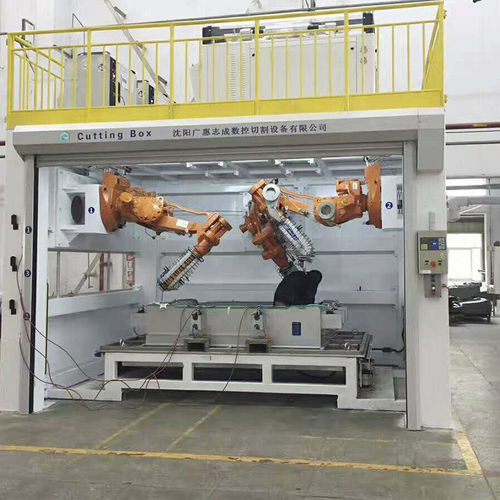 机械手切割系统 - ABB 2400  - WIN-WIN WATERJET CO.,LTD. - 水刀 / 用于织物 / 用于复合材料