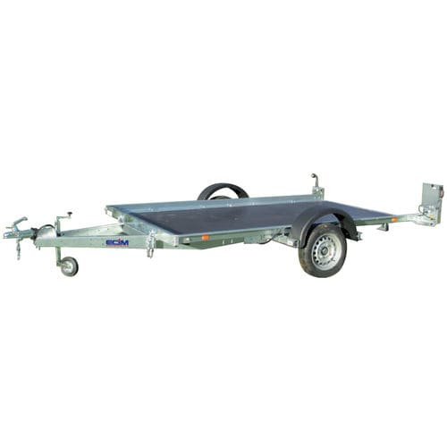 托盘拖车 - REV series  - ECIM Remorques - 用于工业材料 / 工地 / 废料