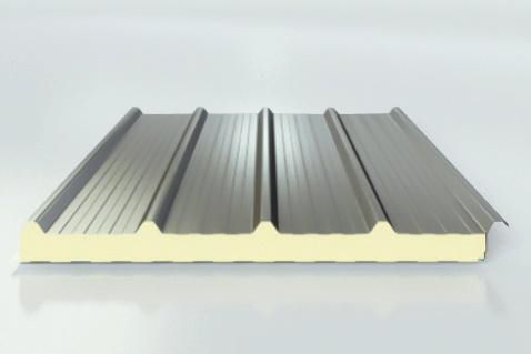 聚氨酯内芯夹芯板 - Shandong Wiskind Steel Building Stock Co., Ltd. - 钢表面 / 屋顶 / 立面