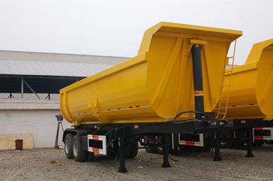 设备装载半挂车 - CLW5310 - CLW GROUP - 翻斗 / 用于软管 / 石材