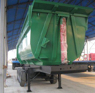 翻斗半挂车 - CLW5310 - CLW GROUP - 用于食品 / 用于沙子 / 法兰