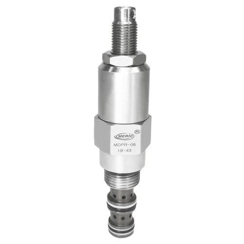 插装超压阀 - MDPR-08 series - Wenzhou Meric Hydraulic Technology Co.,Ltd - 流量调节 / 先导式 / 紧凑型