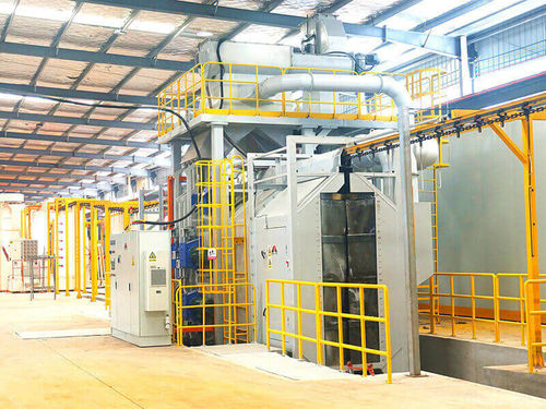 空中传送装置抛丸机 - MCT series - MAYFLAY Machinery (Huizhou) Co., Ltd. - 涡轮 / 用于金属 / 自动