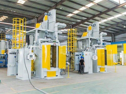 旋转台式抛丸机 - MDT2 series - MAYFLAY Machinery (Huizhou) Co., Ltd. - 涡轮 / 用于金属 / 金属板材