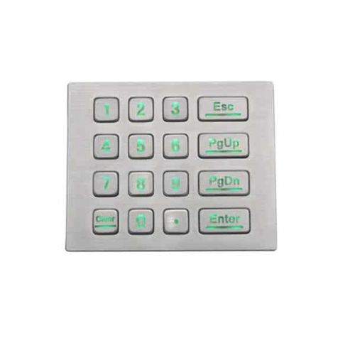 背光数字键盘 - MKA-16-NLMX - MATE TECHNOLOGY SHENZHEN LIMITED - 16键 / 面板式 / 不锈钢