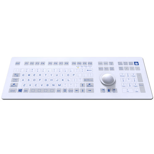 隔膜键盘 - MKC-109-BN - MATE TECHNOLOGY SHENZHEN LIMITED - 轨迹球 / 工业用途 / 医疗