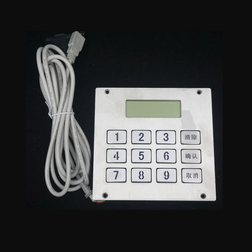 12键数字键盘 - MKA-34NL-VFD - MATE TECHNOLOGY SHENZHEN LIMITED - 面板式 / 不锈钢 / 磨砂不锈钢