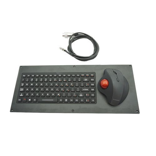 面板式键盘 - MKB-86-L-B - MATE TECHNOLOGY SHENZHEN LIMITED - 电容 / 86 键式 / 轨迹球