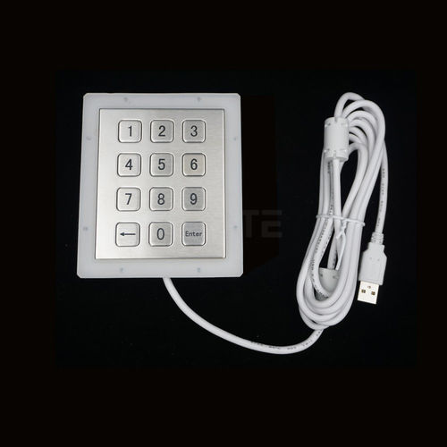 12键数字键盘 - MKA-12N-V1 - MATE TECHNOLOGY SHENZHEN LIMITED - 面板式 / 金属 / IP65