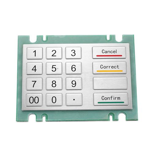 16键数字键盘 - MKA-44-N01 - MATE TECHNOLOGY SHENZHEN LIMITED - 面板式 / 压电 / 不锈钢