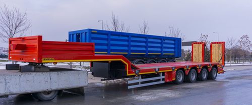 设备装载半挂车 - Emirsan Trailer - 气动悬挂 / 低车架 / 工地