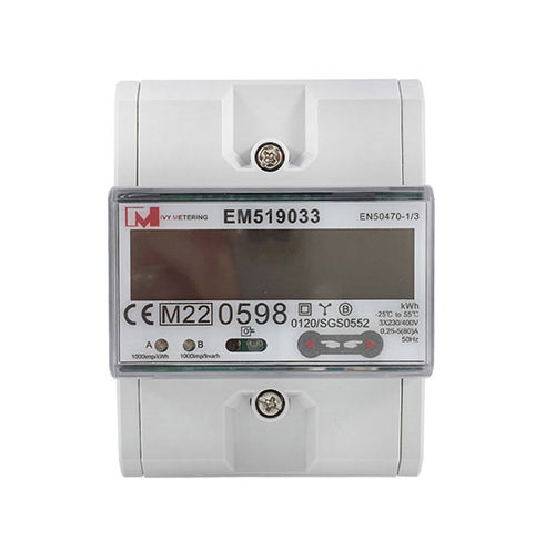 三相电子能量计 - EM5190 series - IVY METERING - DIN导轨 / 认证 MID / 脉冲输出式