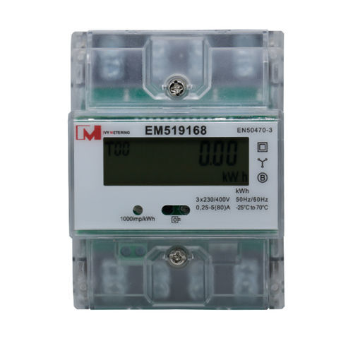 三相电能表 - EM519173  - IVY METERING - DIN导轨 / RS-485 / 认证 MID