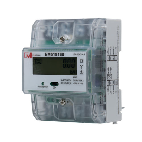 三相电能表 - EM5191 series - IVY METERING - DIN导轨 / RS-485 / 认证 MID
