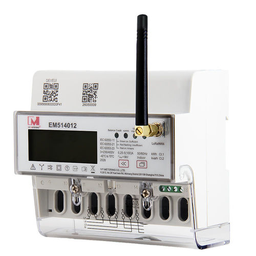 三相电能表 - IVY METERING - DIN导轨 / 认证 MID / LCD显示