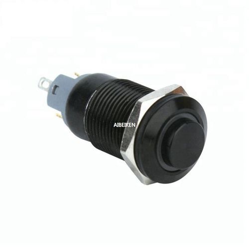 LED照明按钮式开关 - B12S-G10Z-E black - YUEQING AIBEIKEN ELECTRIC CO., LTD. - 触摸屏 / IP65 / 绿色 LED