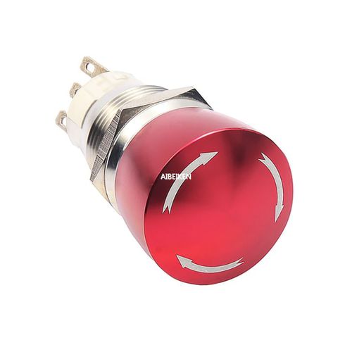 蘑菇头按钮按钮式开关 - IB19C-ES - YUEQING AIBEIKEN ELECTRIC CO., LTD. - 紧急制动 / IP67 / 不发光