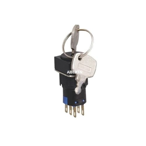 钥匙型开关 - A16-22ZK2 - YUEQING AIBEIKEN ELECTRIC CO., LTD. - 单极 / IP40 / 塑料