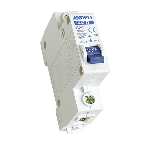 交流断路器 - DZ47-63 series - Andeli Group Company - 用于过载 / 用于电力分配 / 单极