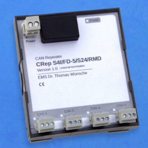CAN中继器 - CRep S4I/FD - EMS Dr. Thomas Wünsche e.K. - 通信 / 工业 / 网络