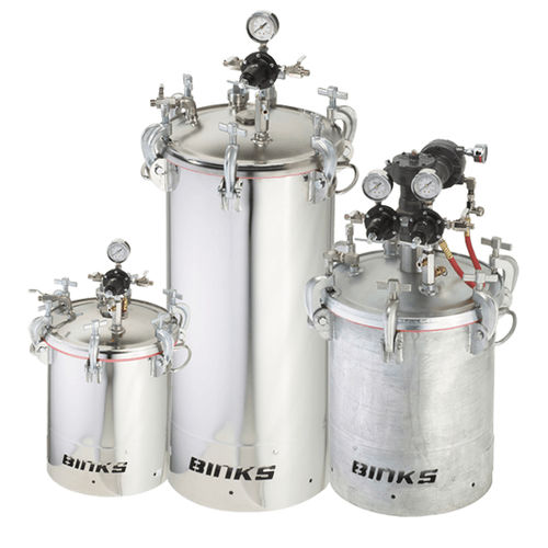 送料贮液罐 - BINKS U.K. LIMITED - 用于油漆 / 不锈钢 / 承压