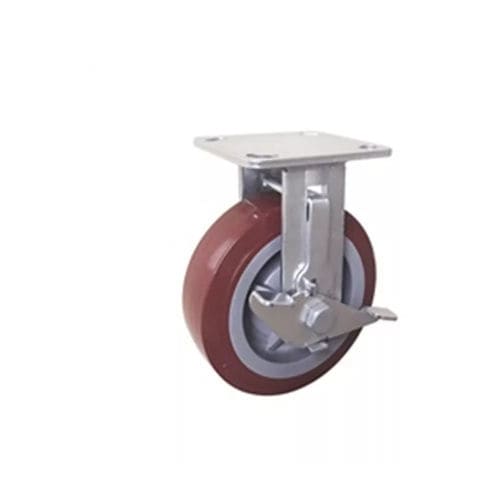 固定式脚轮 - 600PF-100050R-53-STC - Taizhou Wanda Casters & Hardware Mfg. Co., Ltd. - 平台车 / 双 / 带制动装置