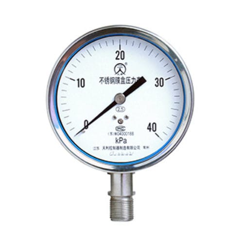 表盘压力计 - YE-100B - Changzhou Tianli Intelligent Control Co., Ltd. - 不锈钢 / 胶囊式 / IP64