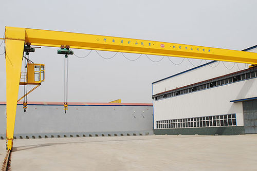 轨道半门式起重机 - Henan Kuangshan Crane Co., Ltd. - 用于车间 / 单梁