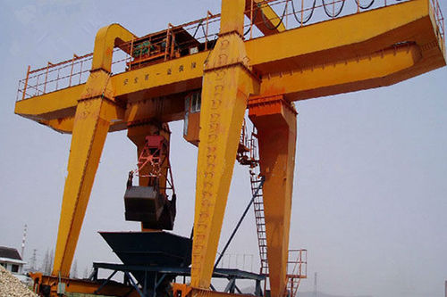 轨道龙门吊 - Henan Kuangshan Crane Co., Ltd. - 焊接 / 用于抓斗 / 悬挂式