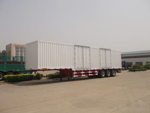 集装箱运输半挂车 - Shandong Liangshan Huayu Group Auto Manufactory Co., Ltd. - 用于货物 / 3车轴 / 双车轴