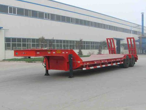 低车架半挂车 - Shandong Liangshan Huayu Group Auto Manufactory Co., Ltd. - 用于机器 / 双车轴 / 牵引式