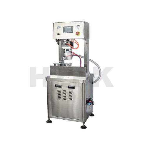 真空封盖机 - GJV-20 - Zhejiang Haizhou Packing Machine Co., Ltd. - 自动 / 用于玻璃容器 / 玻璃瓶