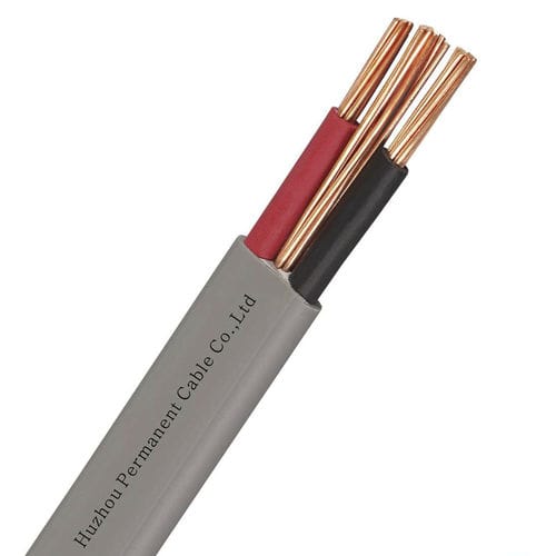 扁平电缆 - BVVB+E - Huzhou Permanent Cable Co., Ltd. - 供电 / 多股 / 对绞