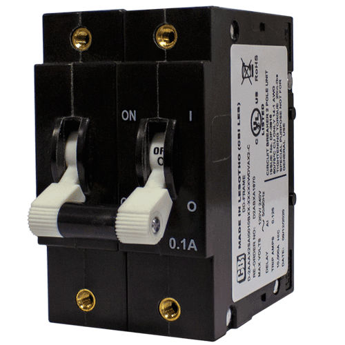 液压电磁断路器 - D2R series - CBI-electric: low voltage - 交流 / 2极 / 手动复位