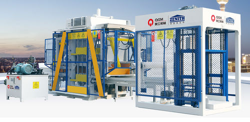混凝土铺路砌块生产机 - QT6  - Quangong Machinery Co., Ltd. - 固定