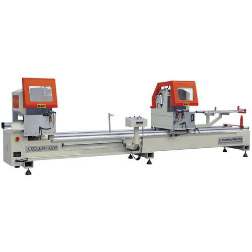 双斜角式锯床 - LJZ2-500×4200(5000) - JINAN YUEFENG MACHINERY CO., LTD. - 固定 / 圆形 / 用于铝
